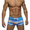 Maillots de bain pour hommes Sexy Mens Side Slit Maillot de bain Sport Beach Surf Maillots de bain Été Nylon Séchage rapide Boxer Shorts Convex U Pouch Maillot de bain J230707