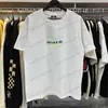 T-shirts pour hommes 2023ss Kith T-Shirt Hommes Femmes Sunshine White Clouds Fun Forest Tags Loose Short Sleeve Tee T230707