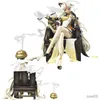 Action Toy Figures 18cm Impact Ningguang Anime Figure Gold Leaf and Jade Ver. Action Figure Figurine Collectible Model Doll Toy