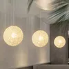 Kronleuchter Kugel Rattan Kronleuchter Bekleidungsgeschäft Lampe Esszimmer Milchteeladen Atmosphäre Gastfamilie Klare Bar