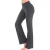 Pantaloncini attivi Tinta unita da donna Micro Lah Pantaloni a gamba larga Vita alta Casual Ragazze Yoga Lungo alto Sexy per le donne