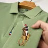 Men's Polos KUBRO 100% Cotton High Quality Men's Pure Cotton Embroidered Polo Shirt Summer Business Leisure Sports Lapel T-shirt 230707