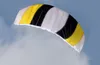 Kite Accessories Outdoor Fun Sports Power 1.4m Dual Line Stunt Parafoil Parachute Sports Beach Kite For Beginner 230706