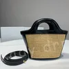 Tropicalia Micro Bag Leather Raffia Designer Women Summer Beach Tote Hasp Handbag Handwore Hardware Crossbody Straw Covel Condit