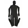 Collant erótico Gay Men Sexy Fetish Latex Nightclub Catsuit PVC Costumes Prisioner Cosplay Body Suit Black Leather jumpsuit2164