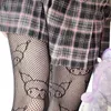 Women Socks Skull Rattan Black Stocking Hollowed Out Mesh Stockings Lace Pantyhose Gothic Tights Leggings Fishnet CTW058