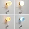 Wall Lamp Children's Room Cartoon Balloon Moon Modern Glass Ball Decor Lights Boy Bedroom For Home