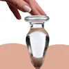 DildosDongs Candiway Different Types Grade Crystal Transparent Glass Butt Plug Adult Pleasure Smooth Stick Anal Toys For Couple 230706