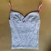 Женские танки Camis y2k ретро эстетический гранж V -шея Camis Coquett