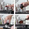 Bordsskiva vinställ Kaffefördelare Espresso distributionsverktyg Leveler 3 vinklade lutningar Justerbar Palm Sabotage Passar 51 53 58 mm Portafilter 230707