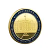 Arts and Crafts Painted color gold plated Commemorative coin