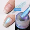 Lakier do paznokci UR SUGAR 7ml mleczna galaretka biała brokatowa guma żel bazowy polski różowy kolor nude usuwanie UV LED samopoziomujący lakier żelowy Manicure 230706