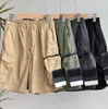 Herrshorts Stones Islands Designers Cargo Pants Island Badge Patches Sommarträningsbyxor Sportbyxa Tidal flow design 65ess