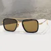 Złote czarne kwadratowe okulary przeciwsłoneczne szare gradientowe męskie Vintage okulary przeciwsłoneczne Gafas de sol designerskie okulary przeciwsłoneczne Occhiali da sole okulary ochronne UV400