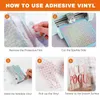 Filme para janela HTVRONT 12"X10ft/30x300cm Glitter Laser Dot Adhesive Vinyl Roll Permanent Sticker Film Vinyl for Cricut Maker Glass Wall Decor 230707