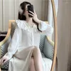 Женская одежда для сна Винтаж сплошной женской ночной рубаш