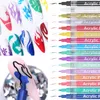 Nail Gel 1Pc Impermeable Nail Art Graffiti Pen Líneas abstractas Flor Sketch Dibujo Nail Painting Line Brush DIY Accesorios para uñas Herramientas 230706