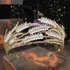 Pinces à cheveux mariée mariage couronne diadème Po Studio accessoires princesse anniversaire cristal blé bandeau Style mode luxe