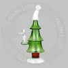 10,5 cala X-Mas Diren Tree Glass Bong Rig Rig dyma Rura Hookah Tobacco Paling Rury świąteczne Prezenty Mieszany kolor