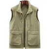 Gilet da uomo 2023 Giacca Gilet senza maniche Inverno Casual Cappotti sottili Abbigliamento di marca Gilet caldo da uomo imbottito in cotone Taglia grande Y51