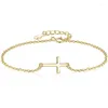 Anklets Delysia King Women Celebrity Style Cross-stranded Horizontal With Exquisite Initial Personalized Chain