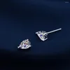 Stud Earrings Temperament Zircon Simple Drop-shaped European And American Style Girls All-match Accessories