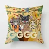 Designer Back Cushion Trendy Brand Pillows Simple Fashionable Backing Block Soft Luxury Sofa Headrest Cushions Home Textile Pillow Covers