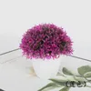 Fleurs décoratives 1 pc plante artificielle Mini feuille de bambou herbe petit arbre faux Pot plantes fête de mariage maison jardin Table bonsaï décor