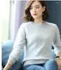 Frauen Pullover Stil Frau Runde Nerz Kaschmir Pullover Winter Schlank Einfarbig Bodenbildung Pullover Z127