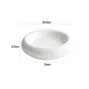 Plates Nordic Modern Circular Ceramic Dinner Plate Creative Double Layer White Molecular Western Restaurant El Tableware