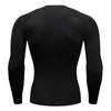 Men's T Shirts Compression Shirt T-Shirt Long Sleeve Black Top Fitness Sunscreen Second Skin Quick Dry Breathable Casual 4XL