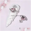 Decorazioni per nail art Pianeta Charms 3D Strass Designer Charm Gemme Kawaii Nails Gioielli Manicure Decorazione Accessori All'ingrosso Dhzde