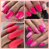 Nail Polish LILYCUTE Fluorescent Red Color Gel Nail Polish Spring Summer Semi Permanent Gel Varnish Nail Art Designs Matte Top Coat 230706