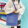 Kvällsväskor Japansk Preppy Style Itabag Dam PVC Transparent Ita Bag Axelväska Handväskor och Handväskor Studentbok Jelly