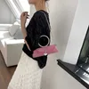 Kadınların yeni tarzı omuz çantası, şık ve serin crossbody çantası, akşam yemeği çantası, inci çanta, küçük kare çanta 230707 için elmas çantalı çanta