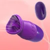 Vibratoren Multispeed Zunge Oral Lecken Vibrator USB Vibrierendes Ei Gspot Vagina Massage Klitoris Stimulator Sexspielzeug für Frauen Shop 230706