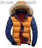 Herren Daunenparkas Herbst 2015 Winterparka Herren Daunenjacke 2015 Herren Wintermantel männlich Koreanische Version des dicken warmen Mantels mit Kapuze gepolsterte Jacke P80 Z230710