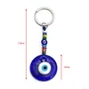 Key Rings Turkish Blue Evil Eye Ring Charms Pendants Crafting Glass Keychain With Keyring Hanging Ornament Jewelry Accessories Amet Dhonm