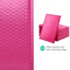 보호 포장 핑크 버블 가방 패딩 씰 메일 링 선물 패딩 보라색과 검은 색 230706 용 50 개