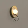 Wall Lamps Modern 3D Printed Ball Iron Light Italian Designer Magnetic Suction Round Adjustment Aisle Sconce Bedroom Bedside Lamp