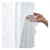 Curtain Window Drapes Durable Washable Soft Touching 200x140cm Self-adhesive Lace Sheer Gauze Household Supplies