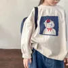 تي شيرت دير Jonmi Spring Korean Style Kids Cartoon Pullovers Tops Long Sleeve Baby Boys Thirts فضفاضة فضفاضة 230707