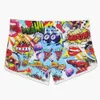 Badkläder för män med tryckdyna Herr tecknade badbyxor Tryckta badbyxor Europeiskt amerikanskt mode Boxerbadbyxor Summer Beach Surf Quick Dry J230707