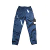 TOPSTONEY High-quality Metal Nylon Reflective Casual Patch Pants Men And Women Couples Casual Overalls PJ025