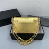 Fashion Genuine Leather Retro Evening Bags Trend Serpentine Gold Buckle Lock Flap Designer Crossbody Bag