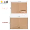 FIDING Supplies Kraft Manila Folder A4 Project Report Files Folders Paper Card Folder25PCS 230706