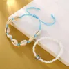 Bracelets de cheville étoile de mer pendentif 2023 pour femmes perles de pierre coquille cheville bohème Bracelets sur jambe BOHO océan bijoux goutte