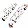 Men's Socks Casual Cute Panda Cartoon Kawaii Animal Basketball Polyester Crew For Women Men Non-slip