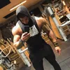 Linne för män Herr Bodybuilding Bomullslinnen Gym Fitness Huvlös huvtröja Sommar Fritidsmode Träningspass Träningskläder 230706