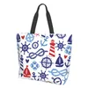 Avondtassen Tote Bag Sea Elements Travel Schouder Handtas Purse voor Yoga Gym Beach 230707